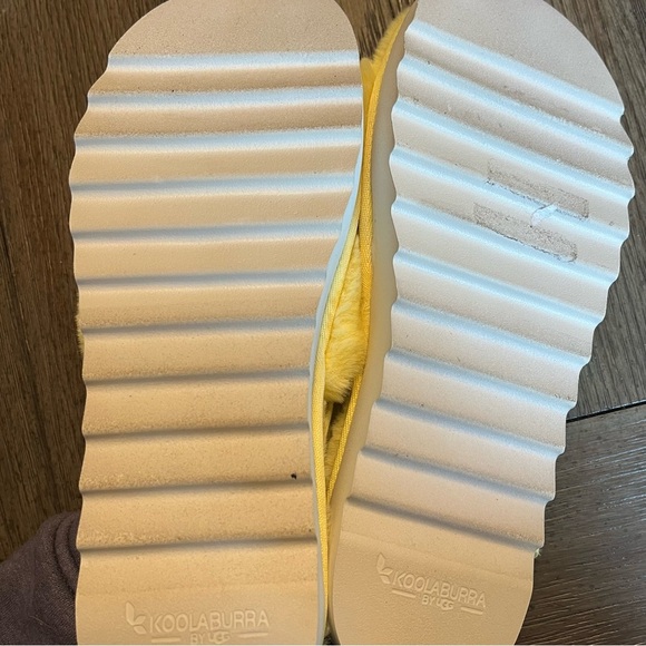 Koolaburra ugg yellow sling back slides - Picture 5 of 9